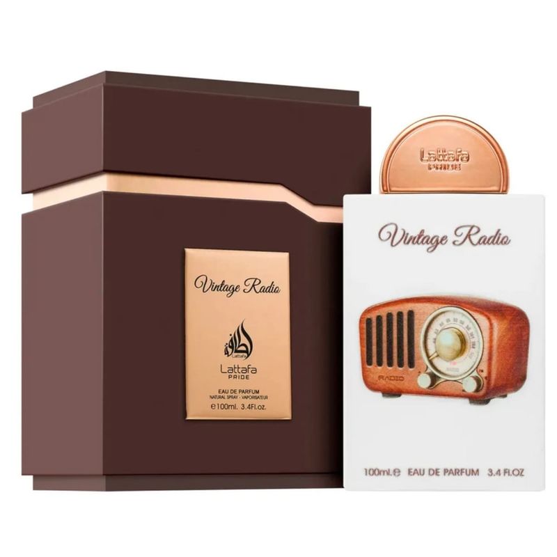香水(ユニセックス) Lattafa Vintage Radio 100ml Perfume Árabe Lattafa Vintage Radio EDP Unissex - 100ml - Época