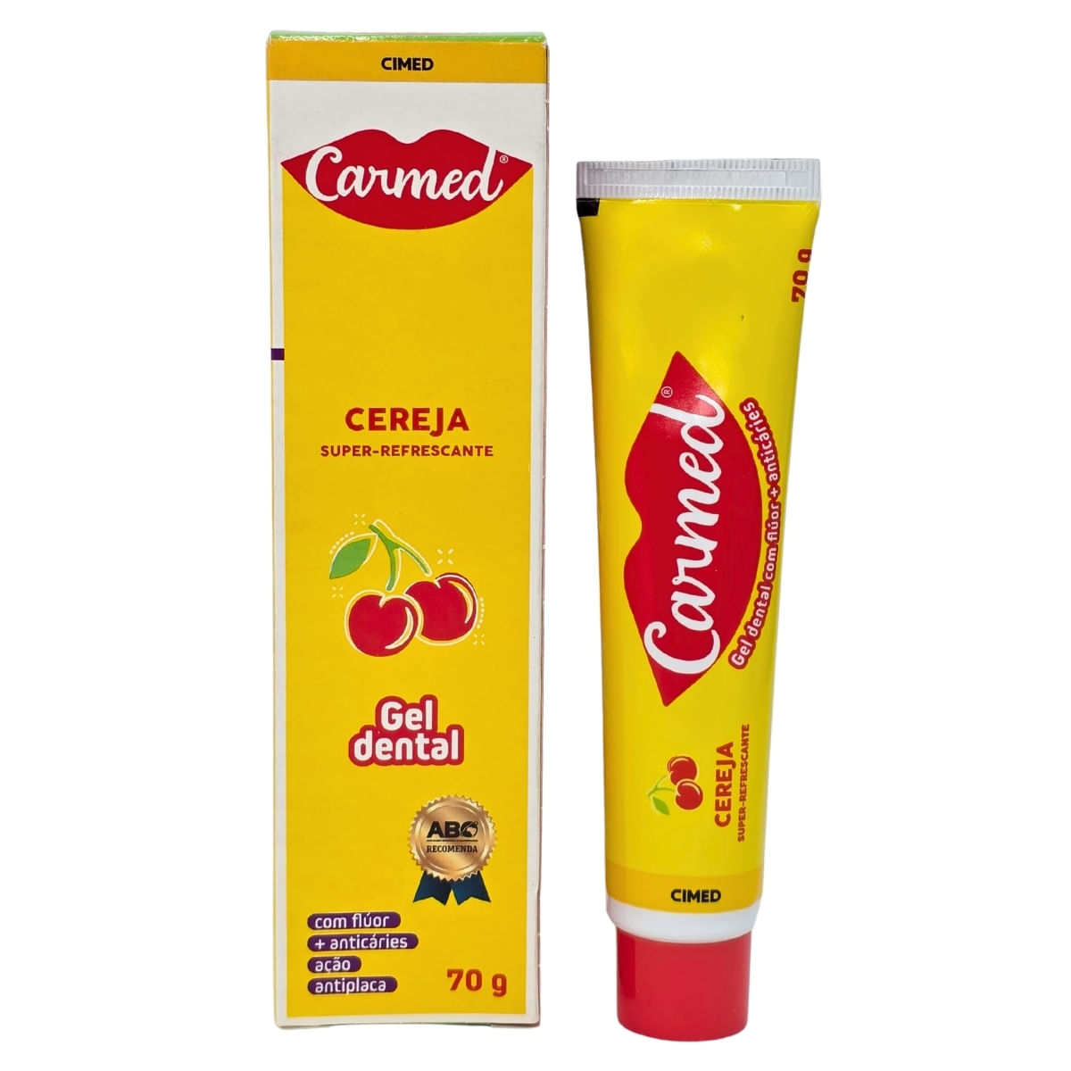Gel Dental Cereja Super Refrescante Carmed Cimed 70g