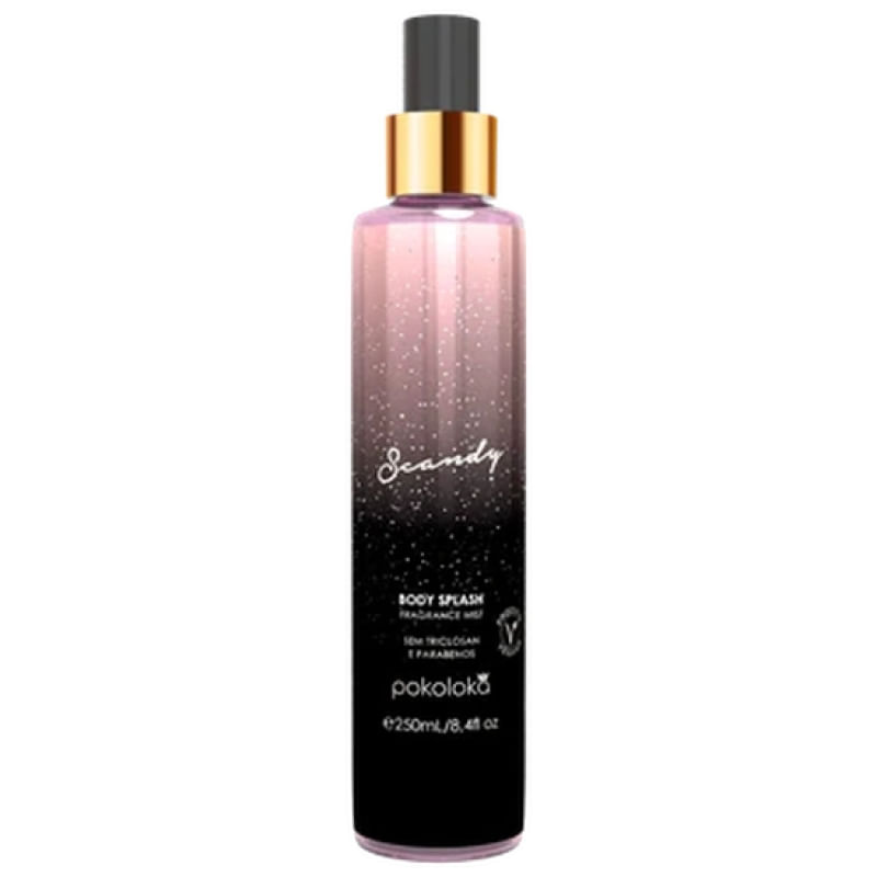 Body Splash Scandy 250 ml Perfume Corporal Feminino Doce, Envolvente & Vicioso