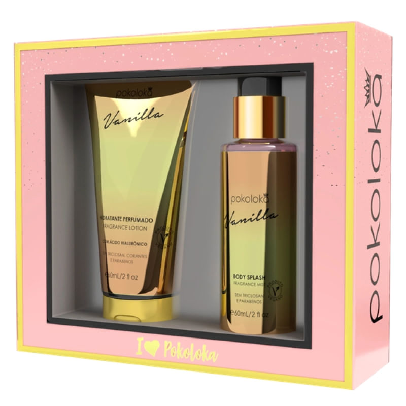 Kit Loção 240 ml + Body Splash 60 ml Vanilla Doce, Cremoso & Irresistível