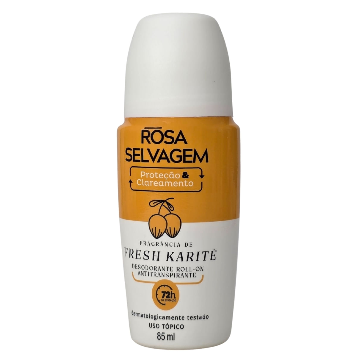 Desodorante Roll-On Antitranspirante Fresh Karité 72H Rosa Selvagem 85Ml