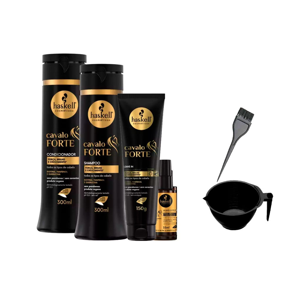 Haskell Cavalo Forte Shp Cond 300Ml Leav Sel +Cumbuca