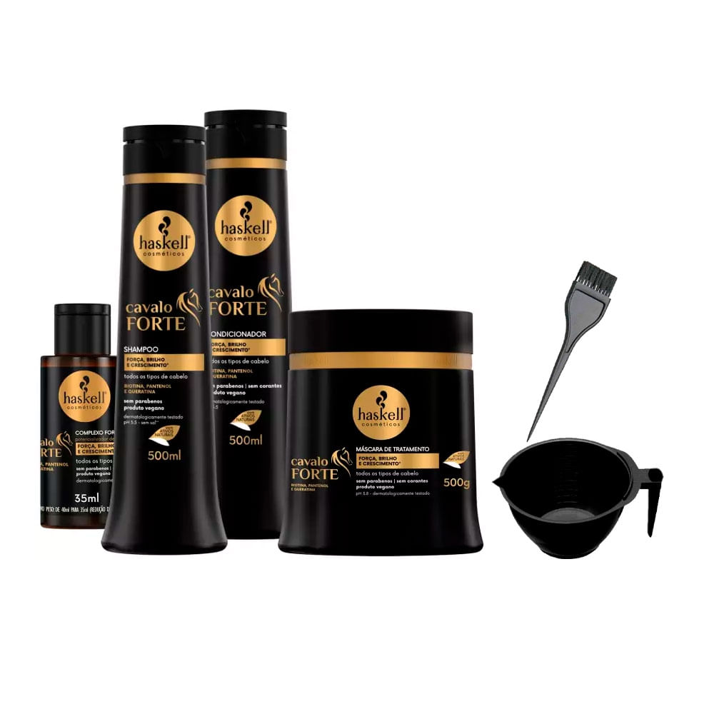 Haskell Cavalo Forte Shp Cond Másc 500Ml Complexo +Cumbuca