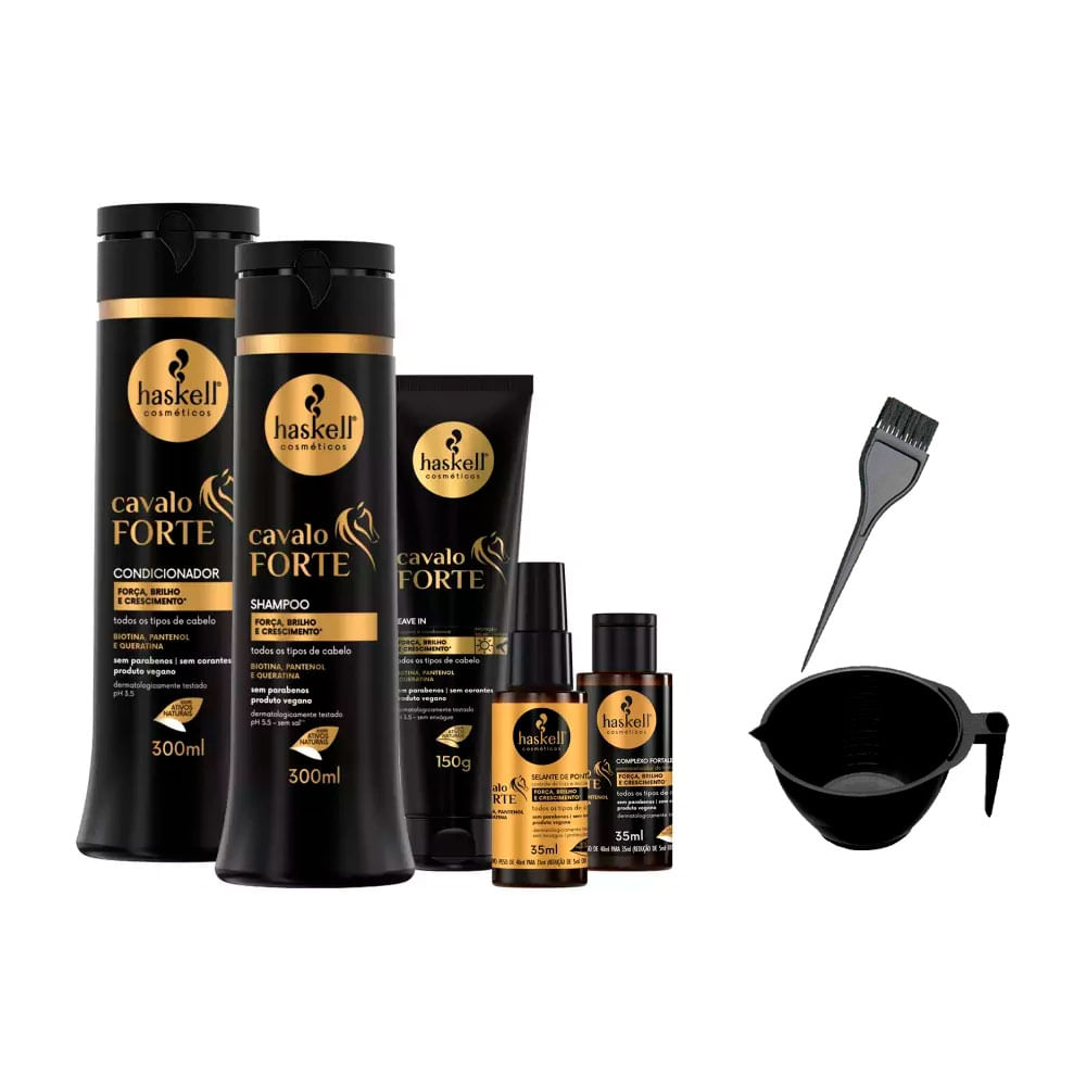 Haskell Cavalo Forte Shp Cond 300Ml Leav Sel Cmplx +Cumbuca