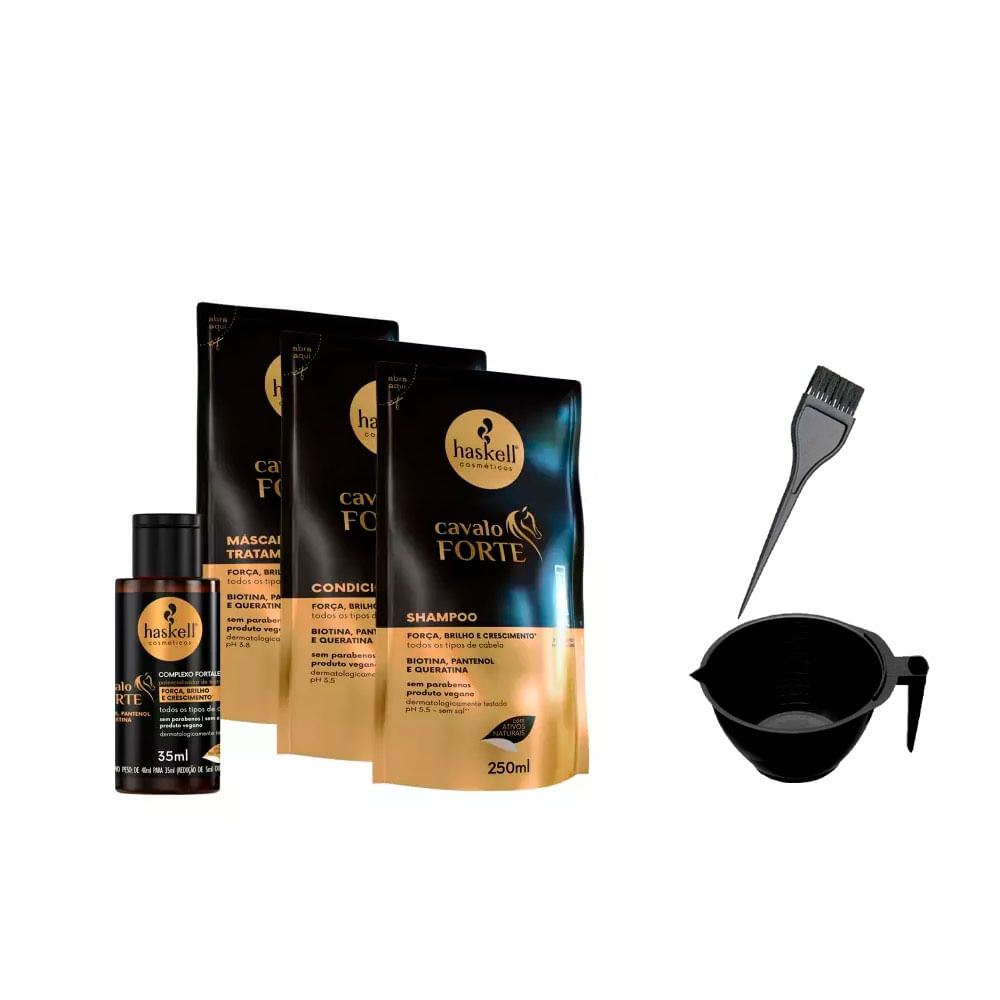 Refil Haskell Cavalo Forte Shp/Cond/Masc + Complexo +Cumbuca