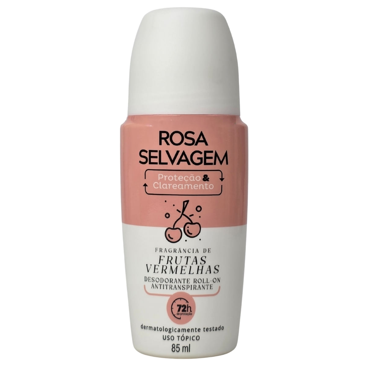 Desodorante Roll-On Antitranspirante Frutas Vermelhas 72H Rosa Selvagem 85Ml