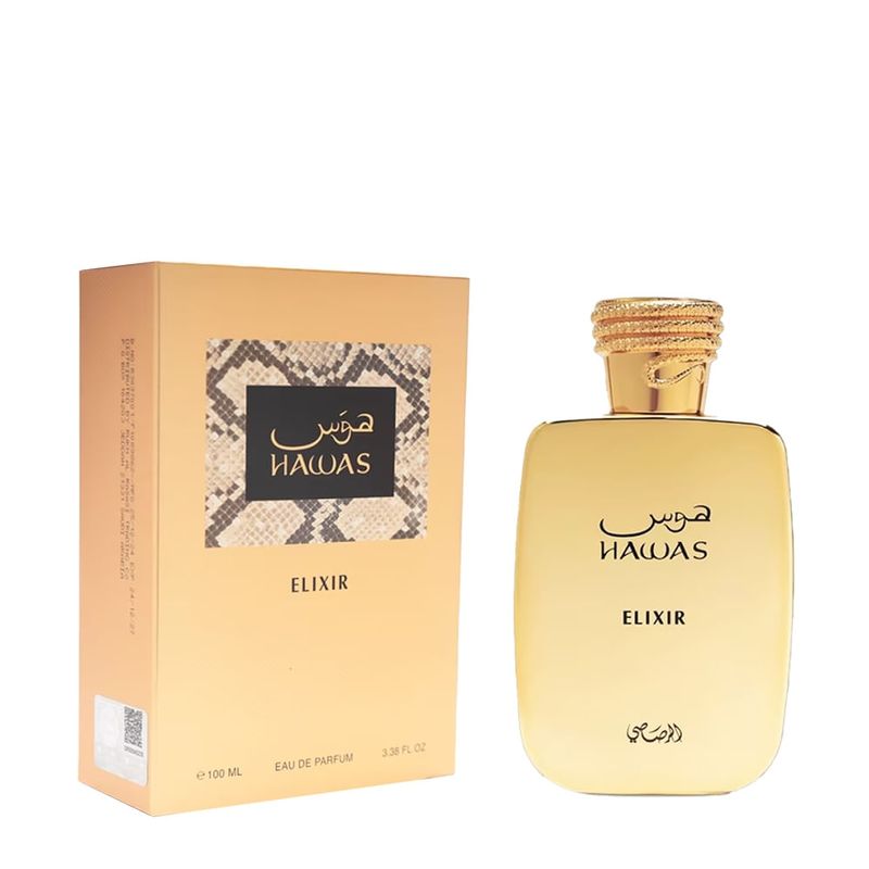 香水(男性用) RASASI HAWAS ELIXIR 100ml (100%) Rasasi Hawas Elixir Eau de Parfum - Perfume Unissex - Época Cosméticos