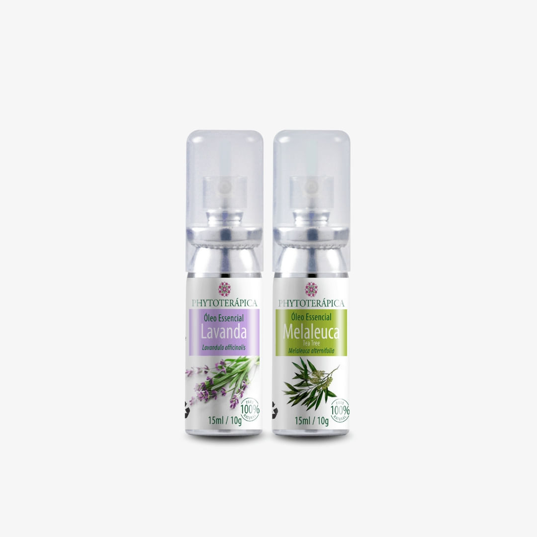 Kit Óleo Essencial Aerossol Lavanda e Melaleuca Kit Óleo Essencial Lavanda E Melaleuca - Aerossol