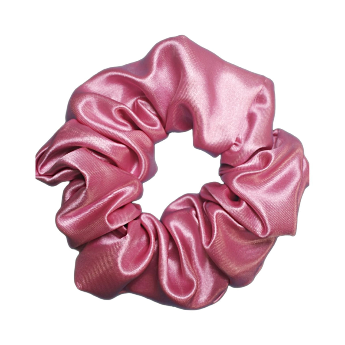 scrunchie de cetim Beleza Express rosa