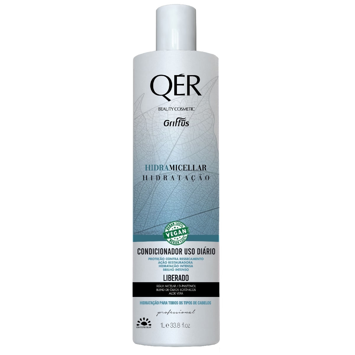 Condicionador Hidratação Vegano Hidramicellar Qér Griffus 1L