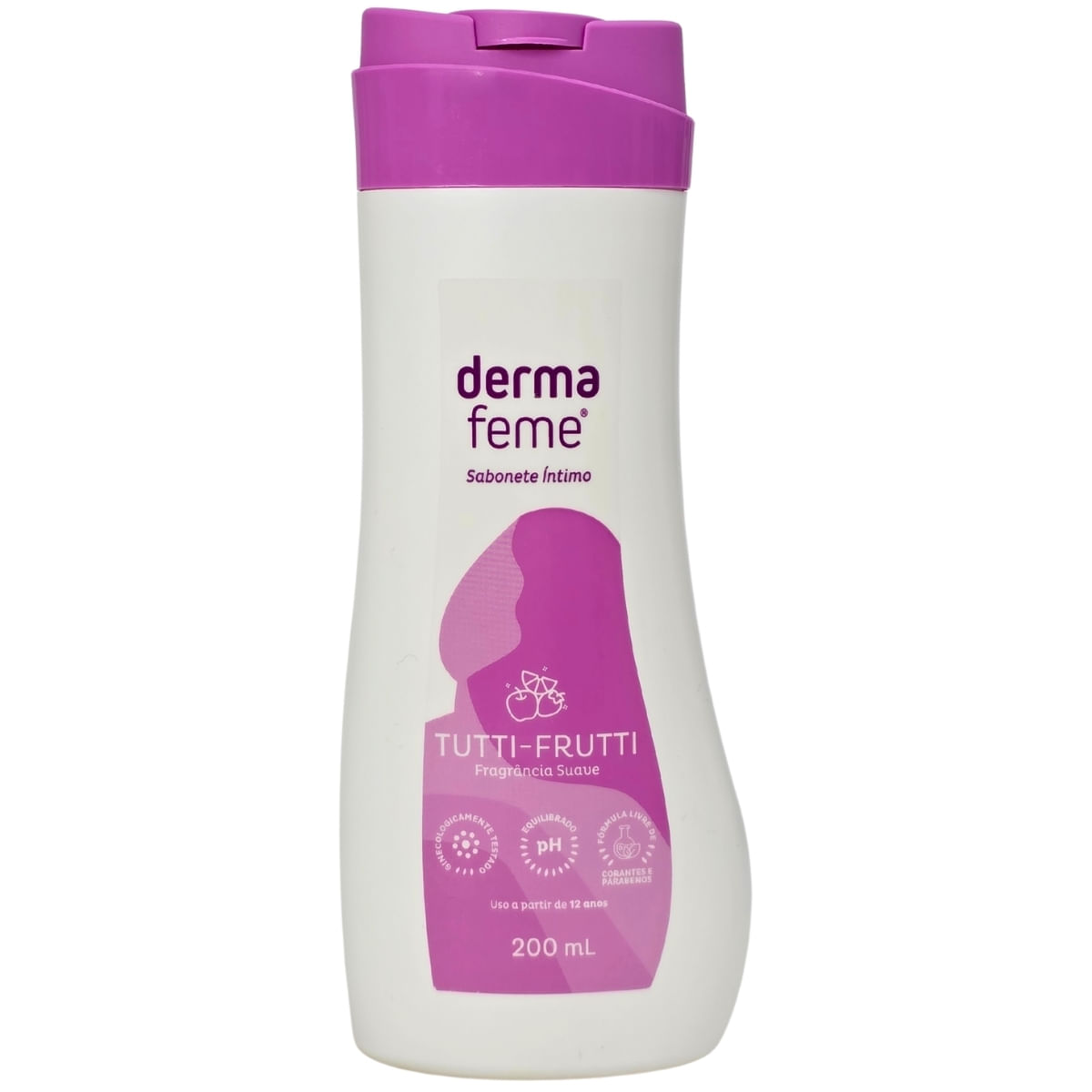 Sabonete Líquido Íntimo Tutti-Frutti Dermafeme Cimed 200Ml