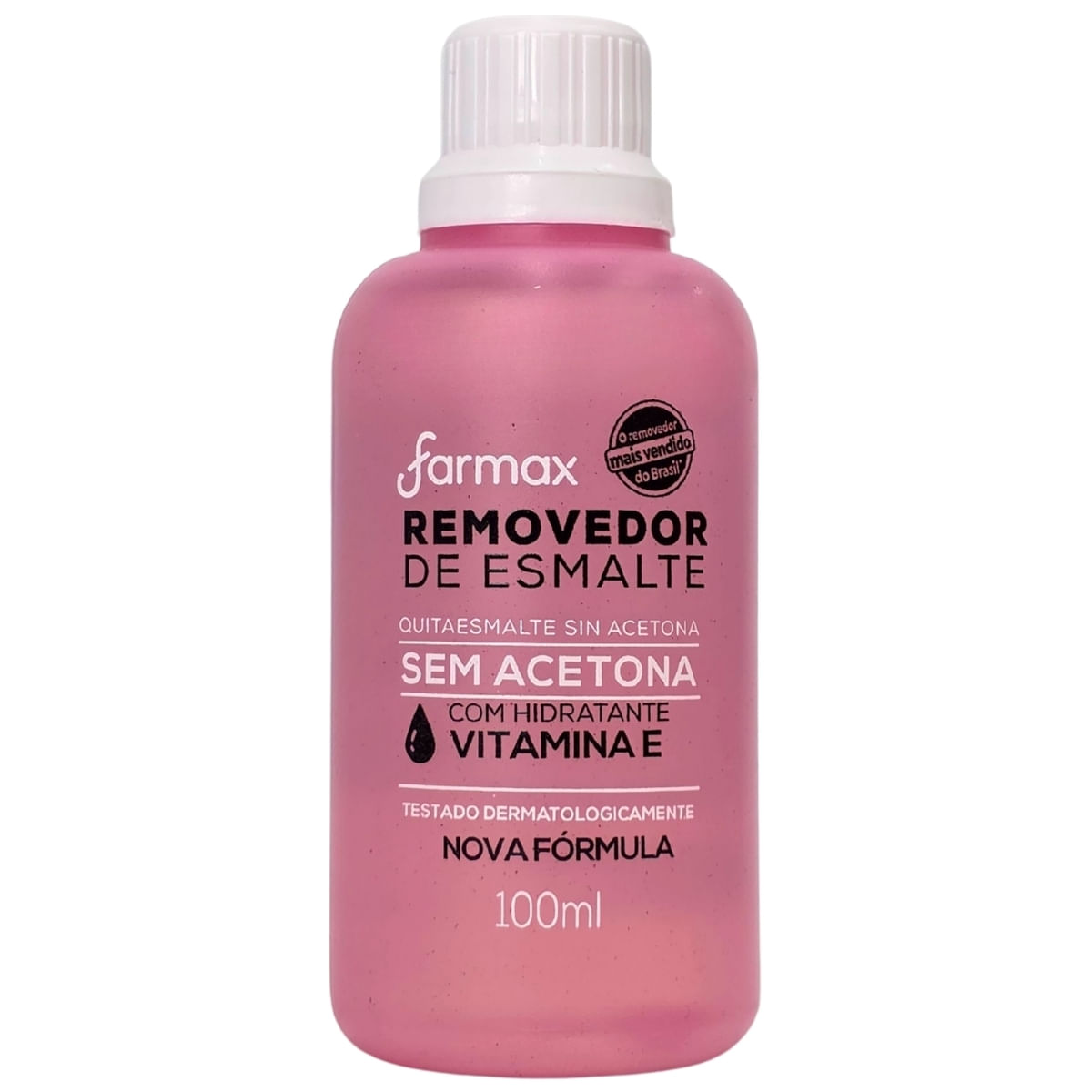 Removedor De Esmalte Sem Acetona Com Hidratante Vitamina E Farmax 100Ml