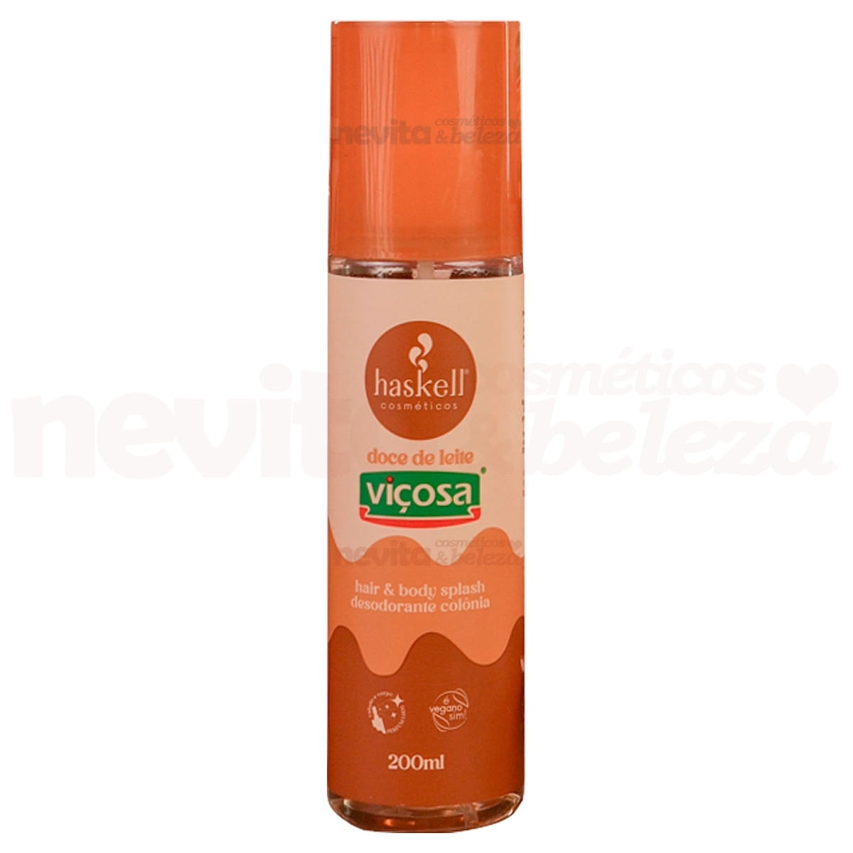 perfume cabelo e corpo doce de leite viçosa haskell 200ml