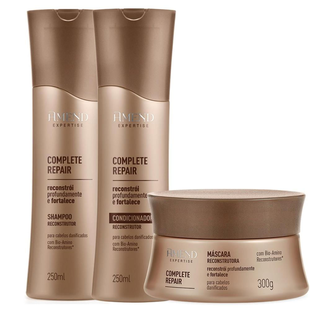 Kit Reparação Amend Complete Repair Shampoo Cond Mascara