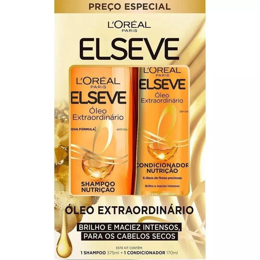 Kit Shampoo Elseve Óleo Extraordinário 375ml + Condicionador 170ml