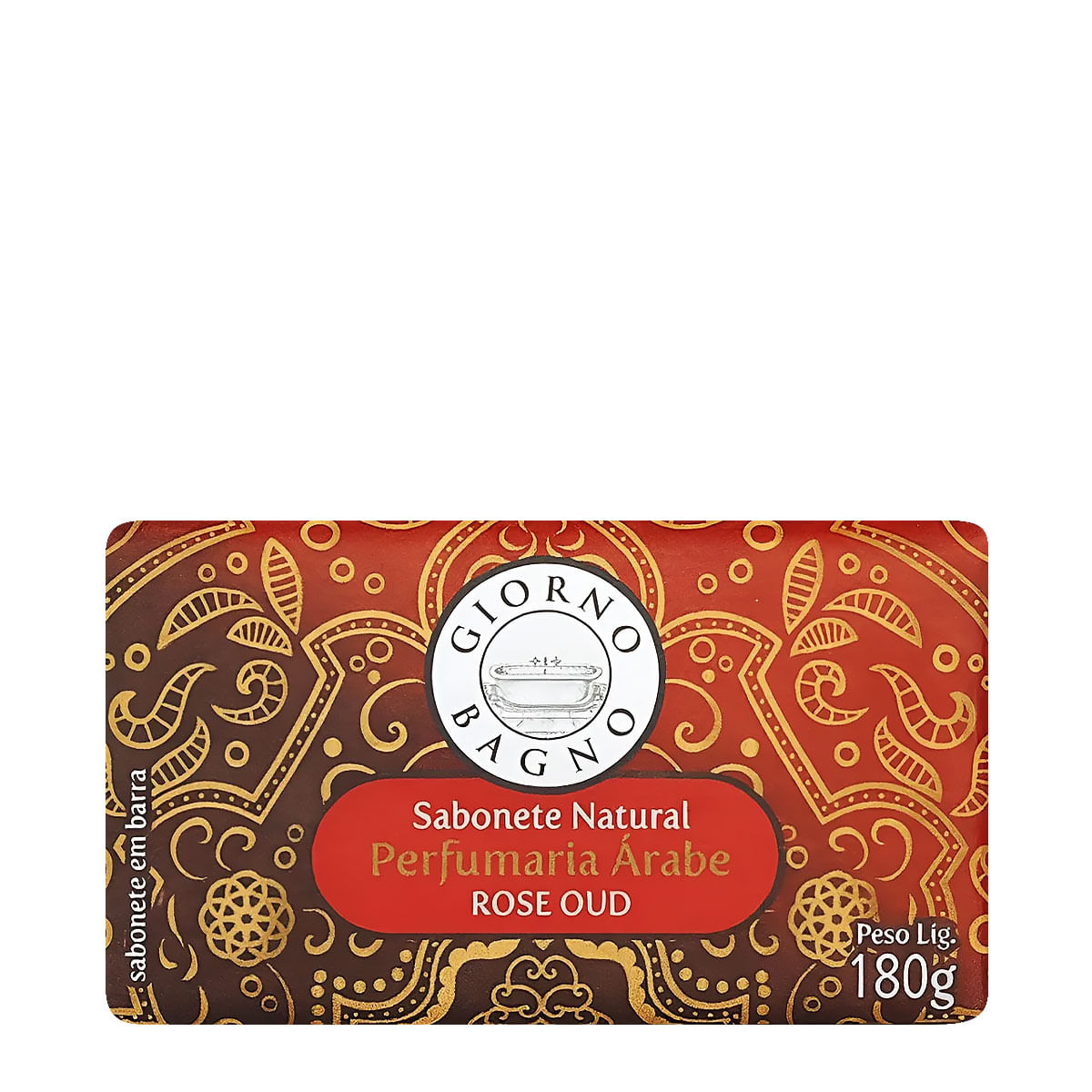 Giorno bagno perfumaria árabe rose oud - sabonete natural 180g