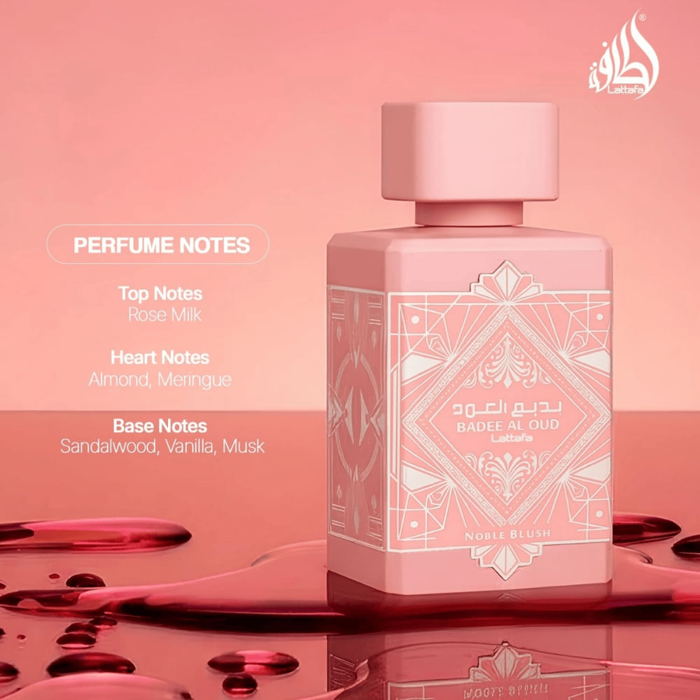 香水(女性用) LATTAFA BADEE AL OUD NOBELBLUSH EDP100ml Lattafa Badee Al Oud Noble Blush Eau de Parfum 100ml - Época
