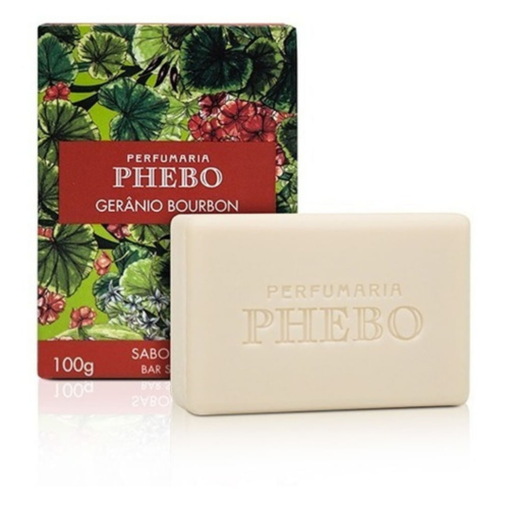 Sabonete Em Barra Cremoso Gerânio Bourbon Phebo 100g