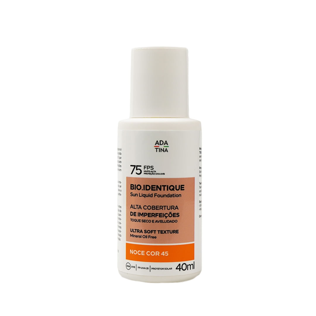 Protetor Solar com Cor Alta Cobertura Bio.Identique FPS 75 Noce