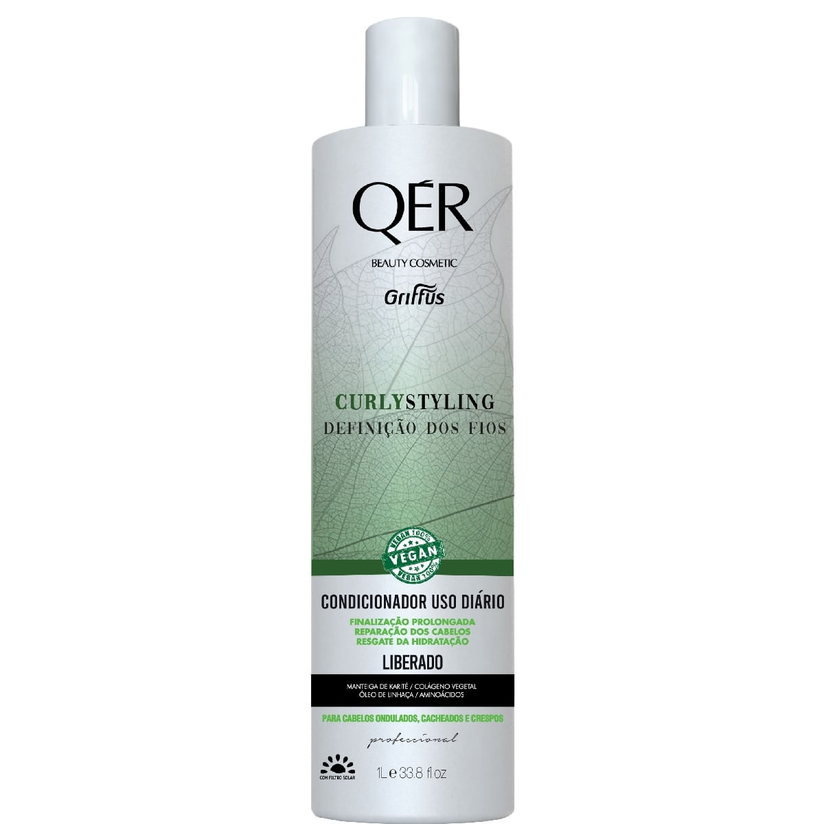 Condicionador Definição Dos Cachos Vegano Curlystyling Qér Griffus 1L
