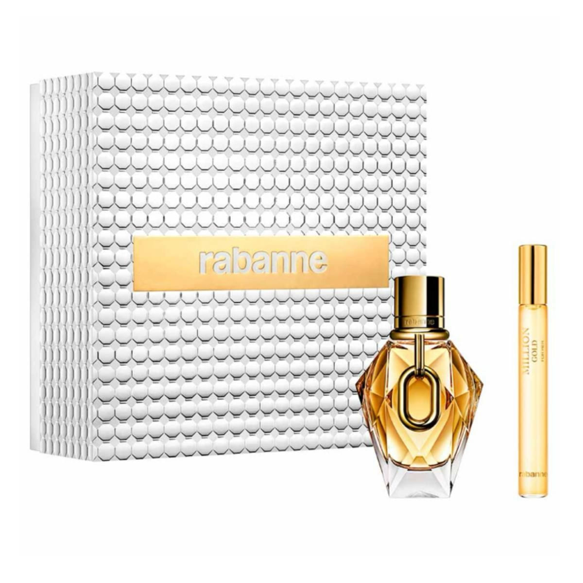 Kit Coffret Million Gold For Her EDP Feminino Refilável 50ml + Travel Size 10ml