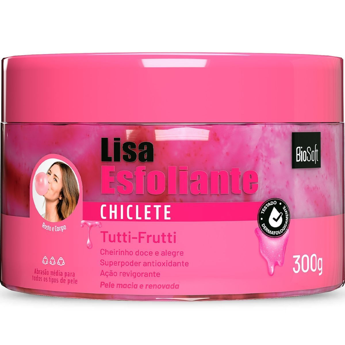 Bio Soft Lisa Esfoliante Chiclete 300g