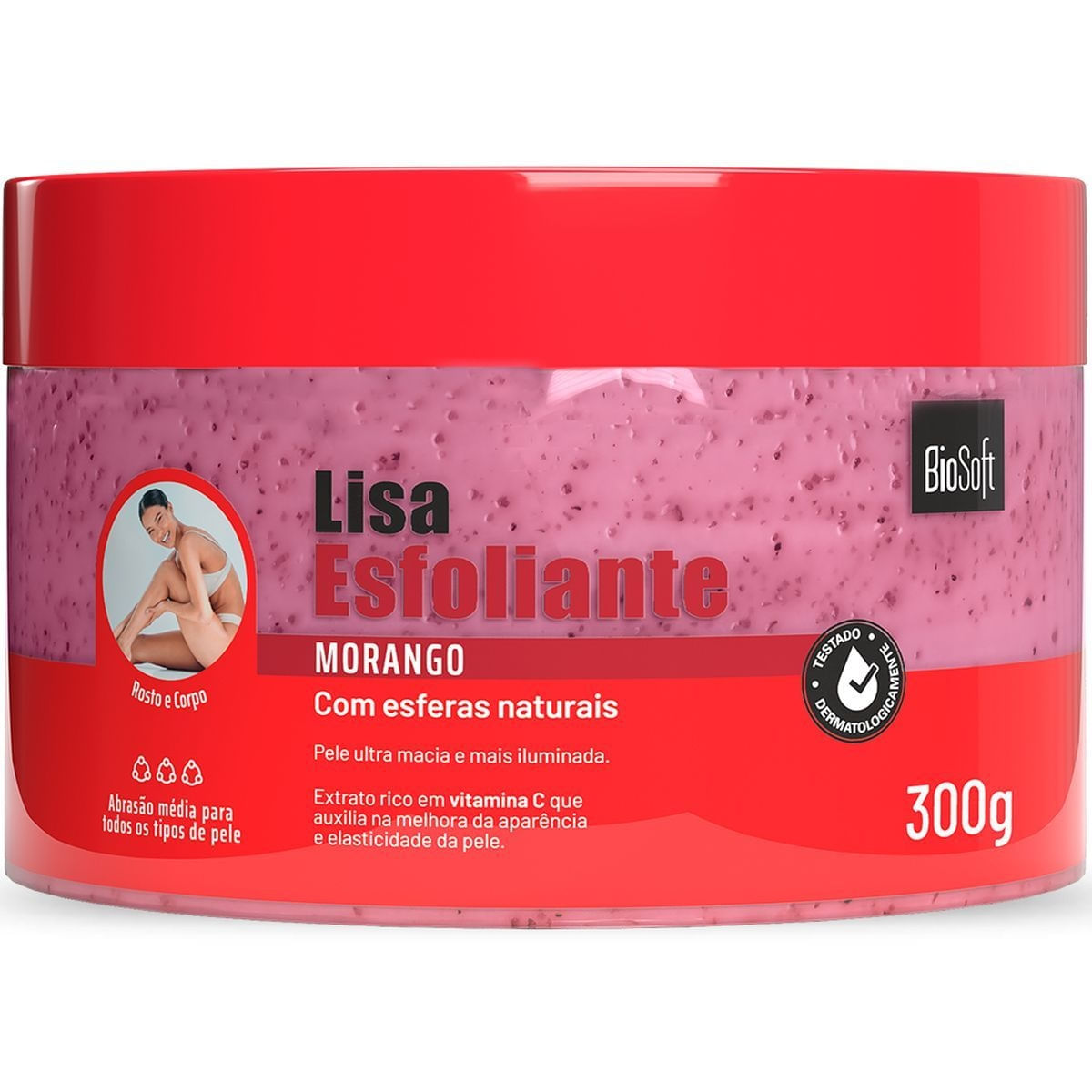 Bio Soft Lisa Esfoliante Morango 300g