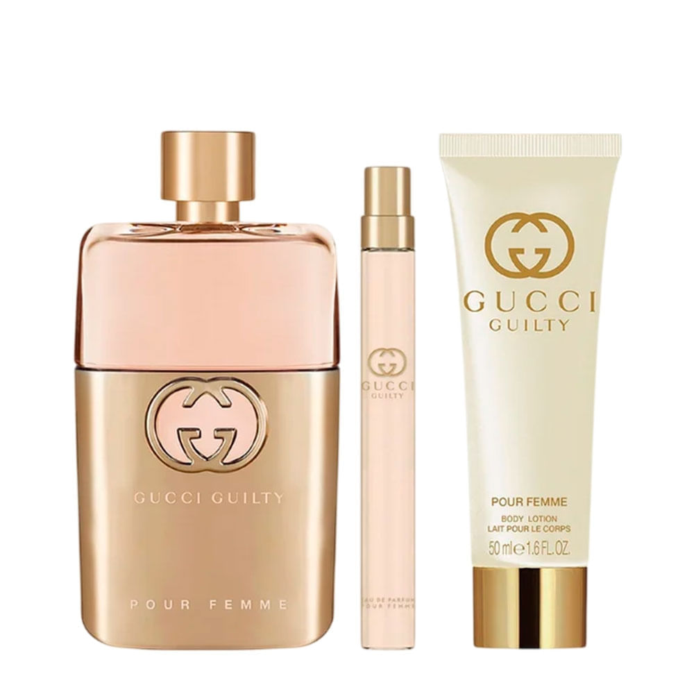GUCCI GUILTY 香水 60ml & ボディクリーム セット Kit Perfume Guilty Gucci Feminino Eau de Parfum 90ml + 10ml + Body