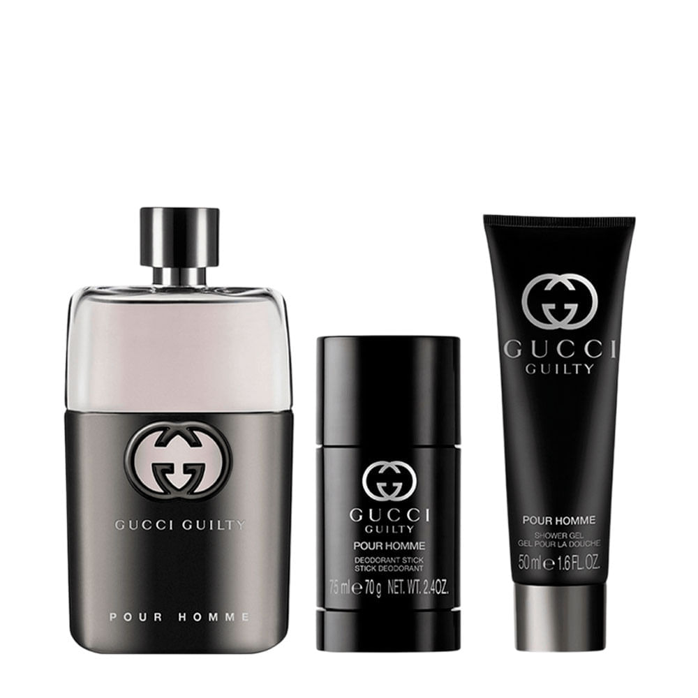 Kit Gucci Guilty Masculino - Eau de Toilette 90ml + Shower Gel