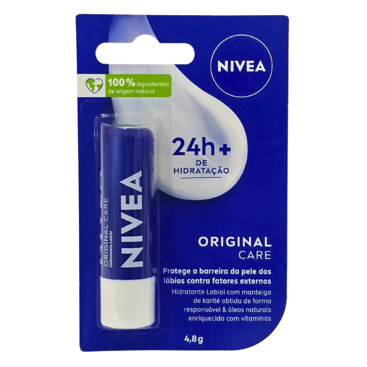 Protetor Labial Original Care Sem Cor Nivea 4,8g