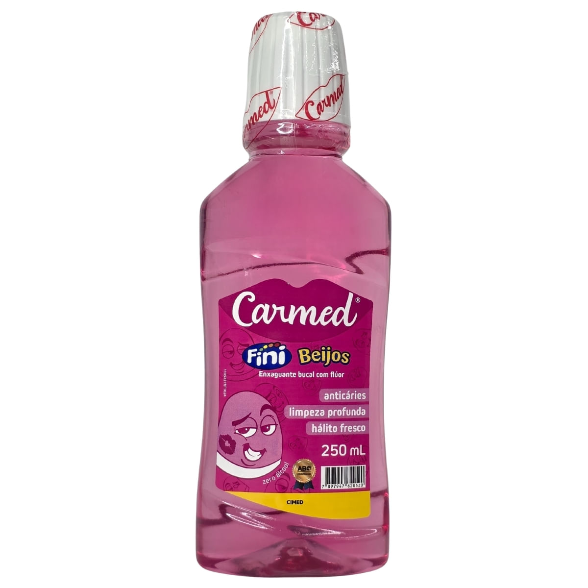 Enxaguante Bucal Beijos Com Flúor Zero Álcool Fini Carmed Cimed 250ml