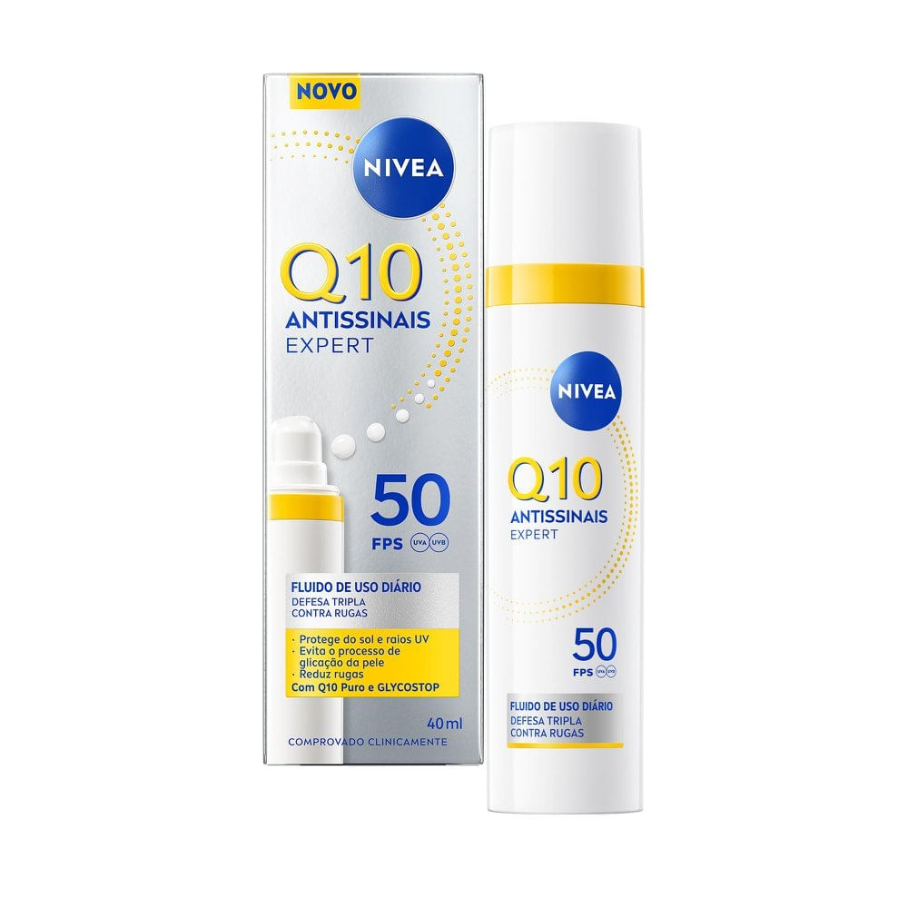 Fluido Facial Nivea Q10 Antirrugas Expert Fps50 40ml