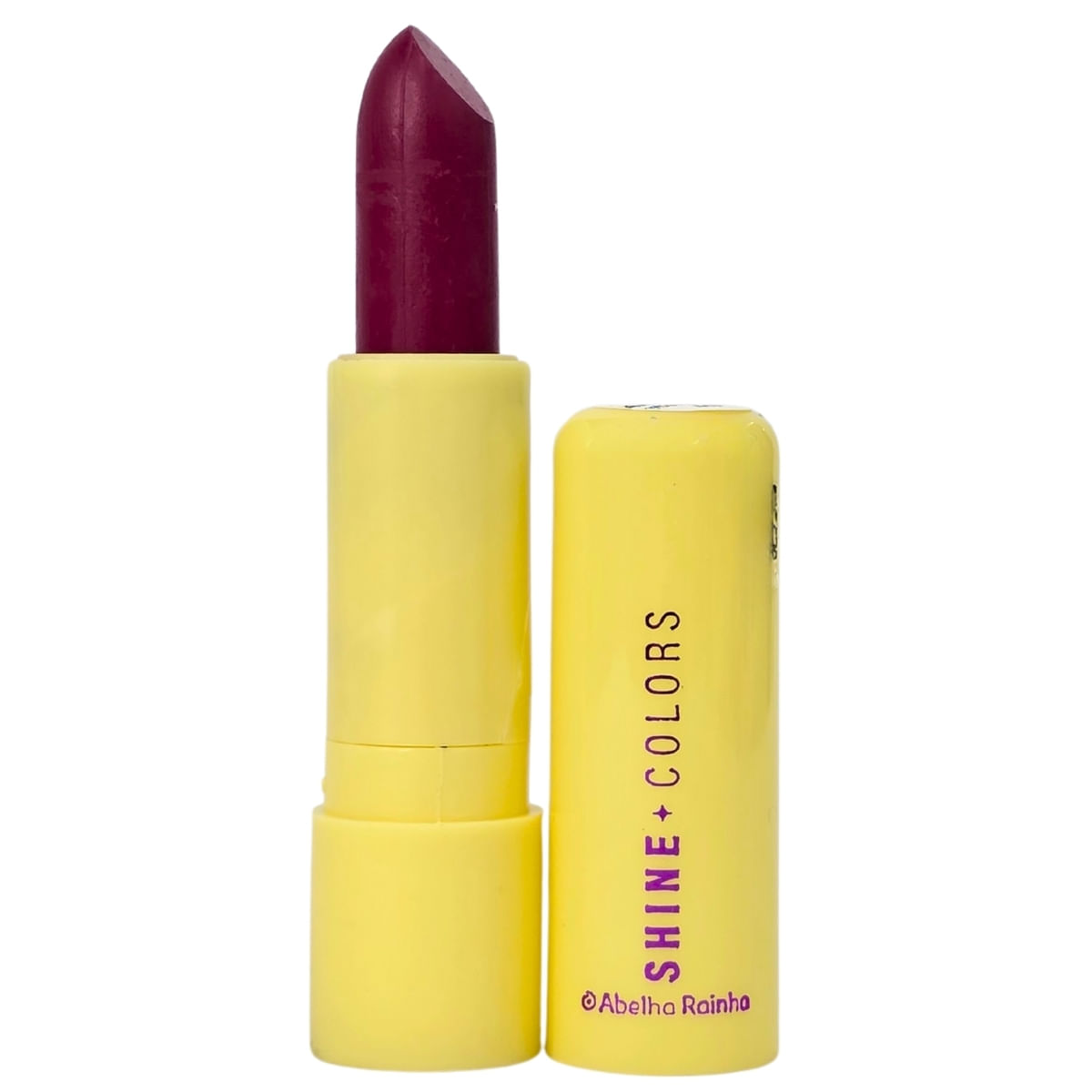 Batom Cremoso Meu Tom Vinho Shine Colors Abelha Rainha 3,7g