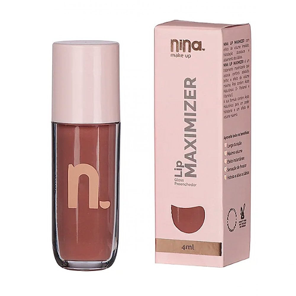 Gloss Labial Nina Make Up Lip Maximizer Nude