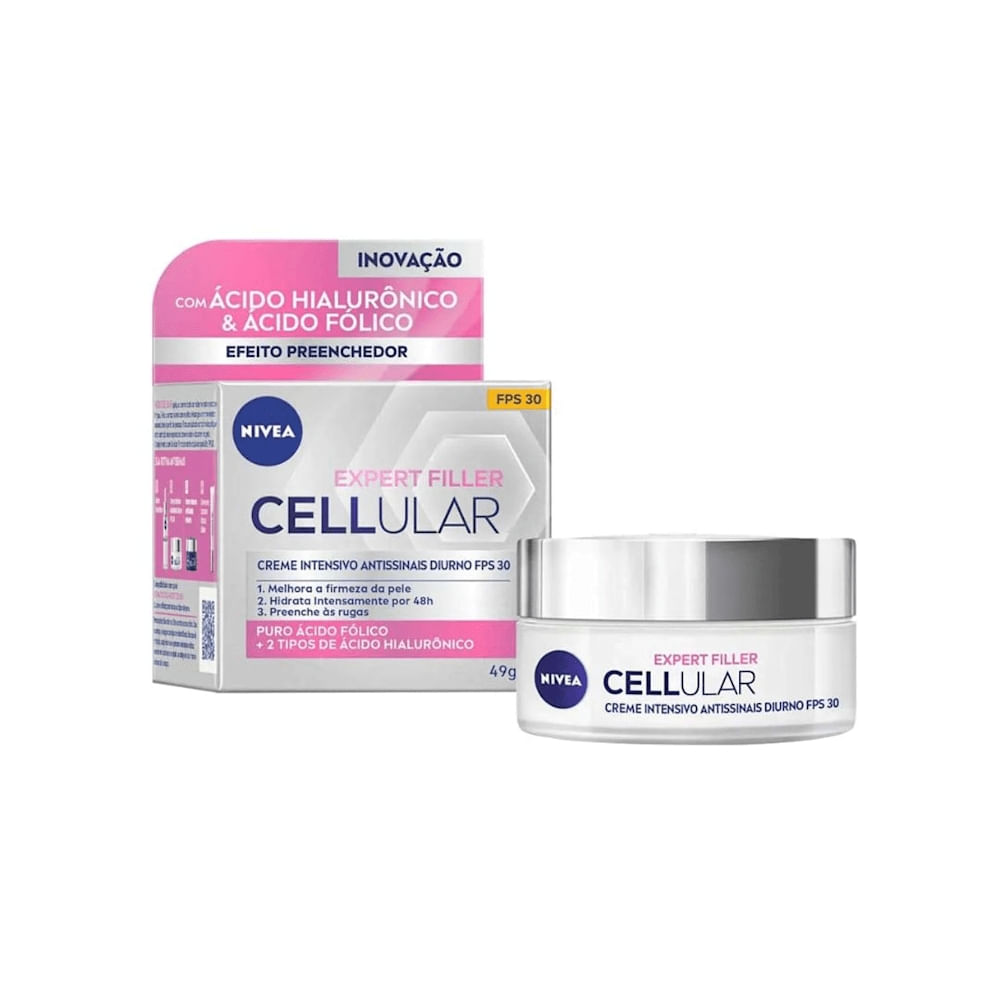 Creme Facial Antissinais Nivea Expert Filler Cellular DIA / 30 fps - Antirrugas