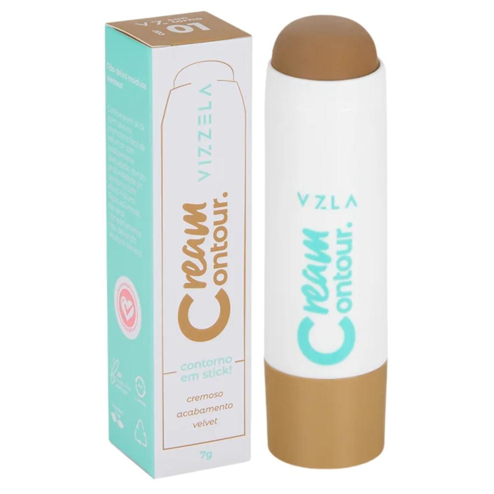 Corretivo Bastão Vizzela Cor 01 Contorno Stick Cremoso