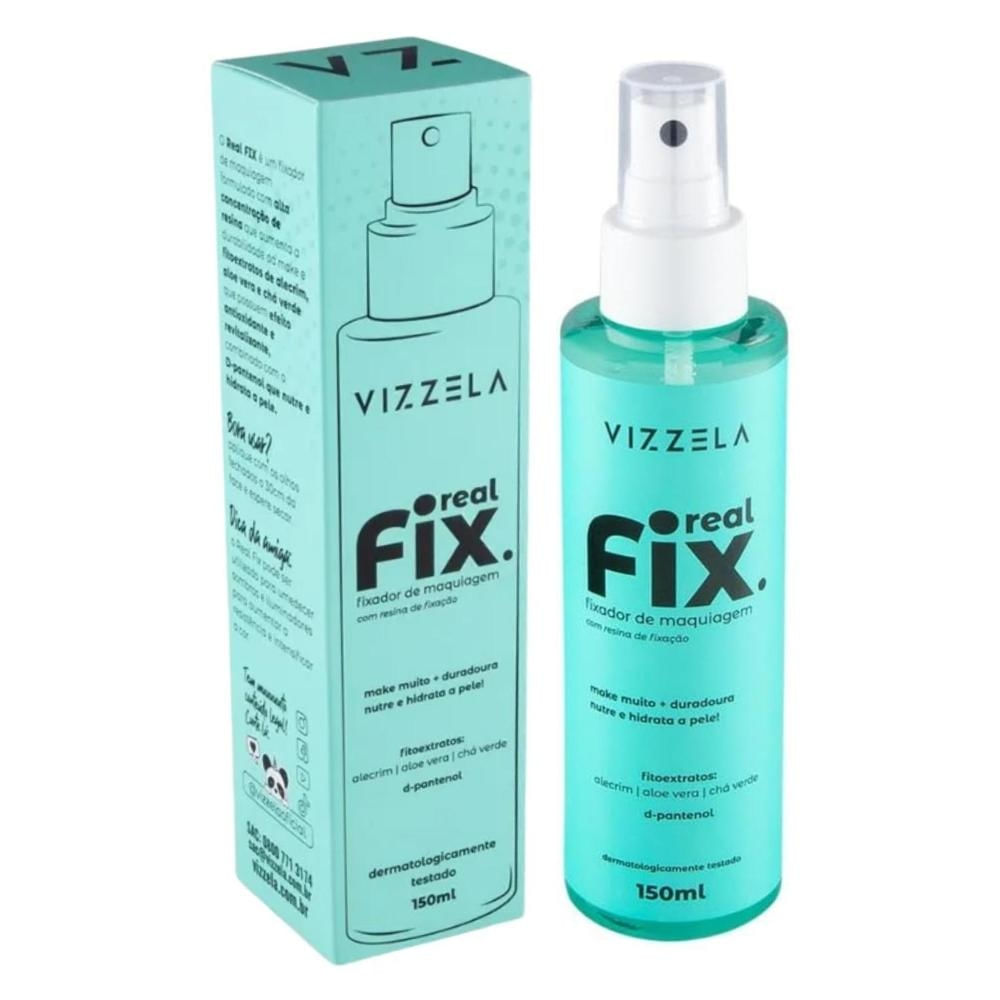 Fixador Maquiagem Bruma Vizzela Real Fix Spray Incolor