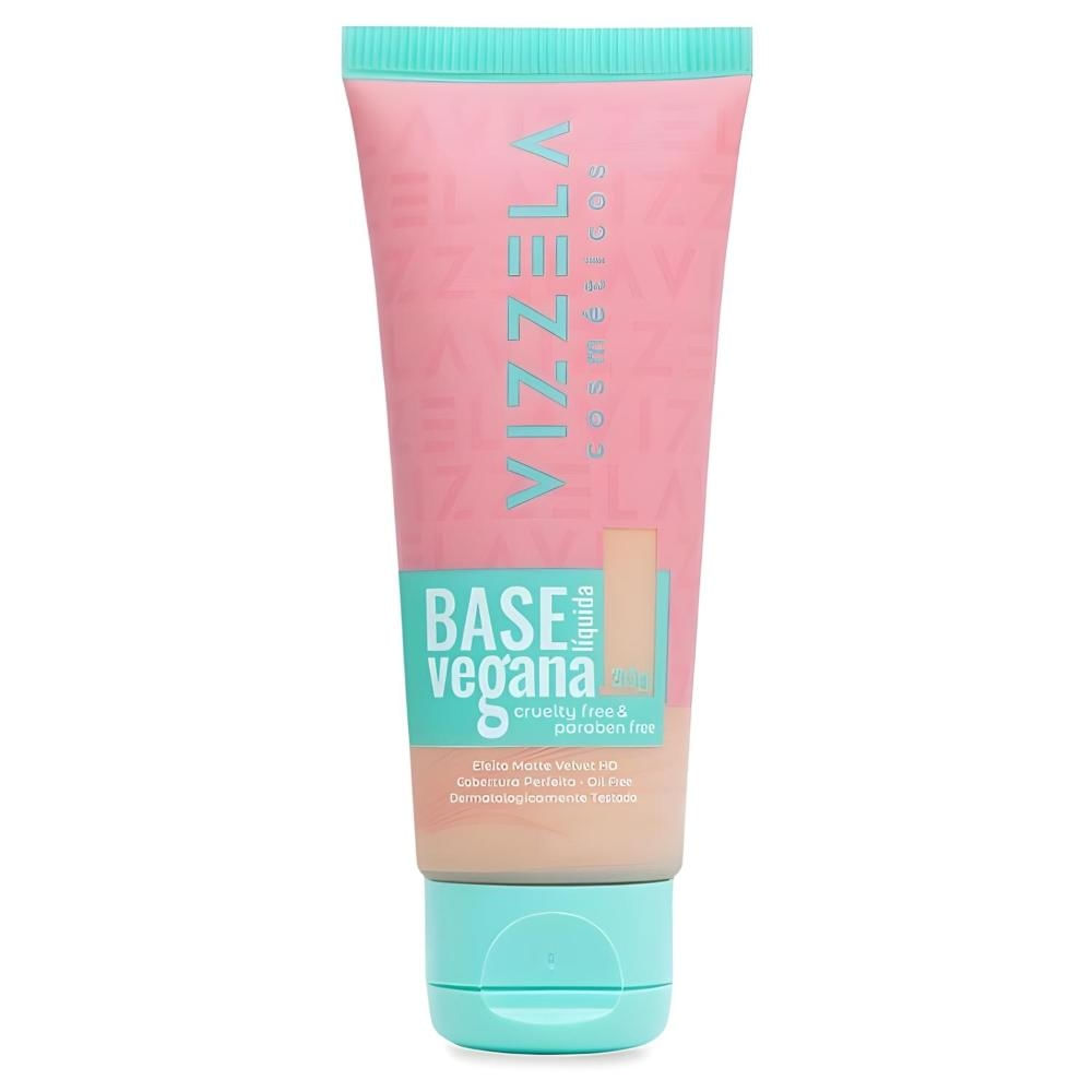 Base Líquida Matte Vizzela Cor 04 Vegana 30g