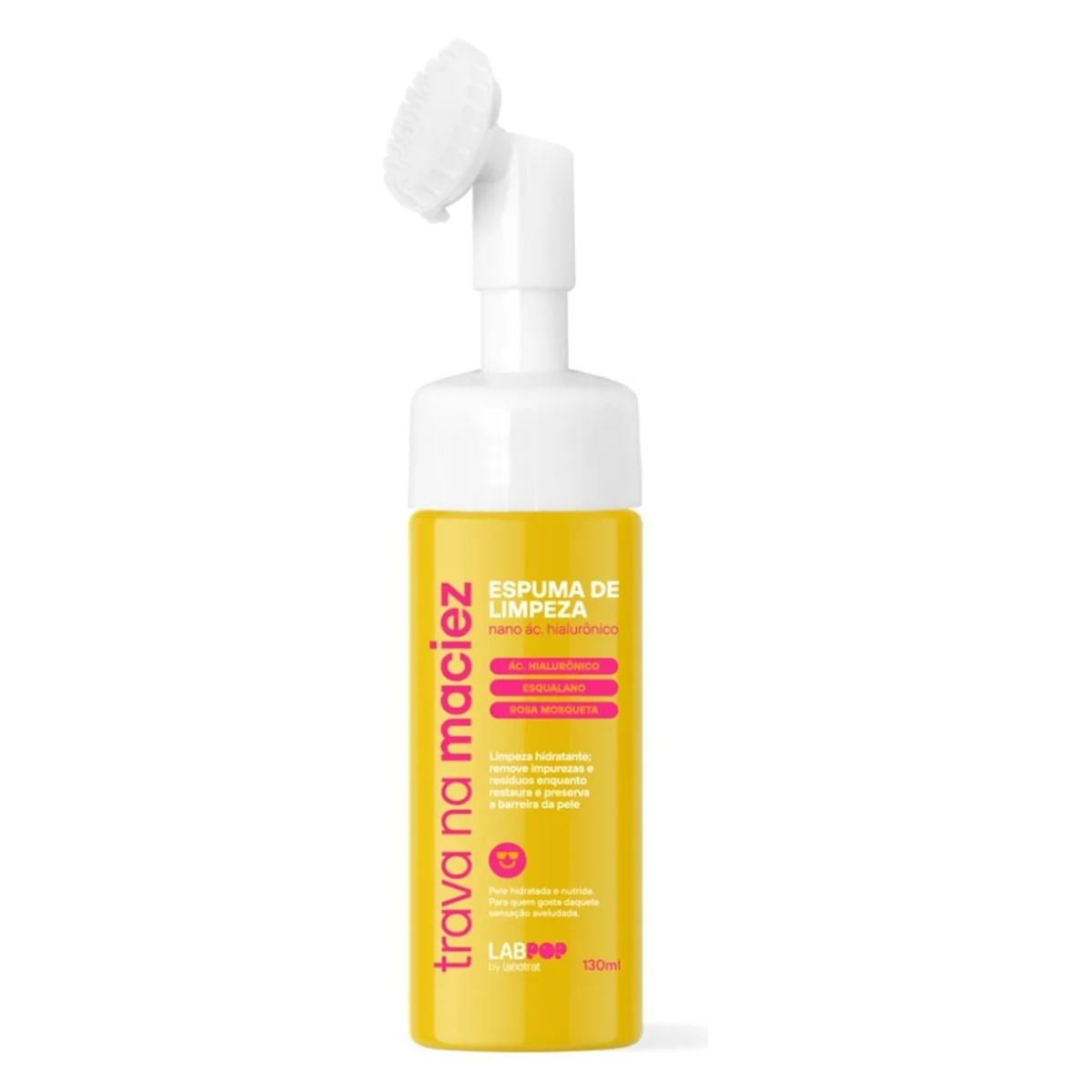 Espuma Limpeza Facial Trava Na Maciez Labpop Labotrat 130ml