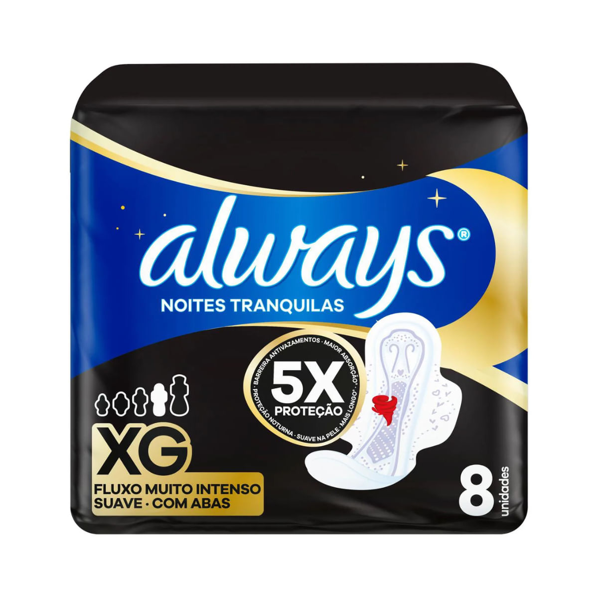 Absorvente Always Noites Tranquilas Suave XG 8?Unidades