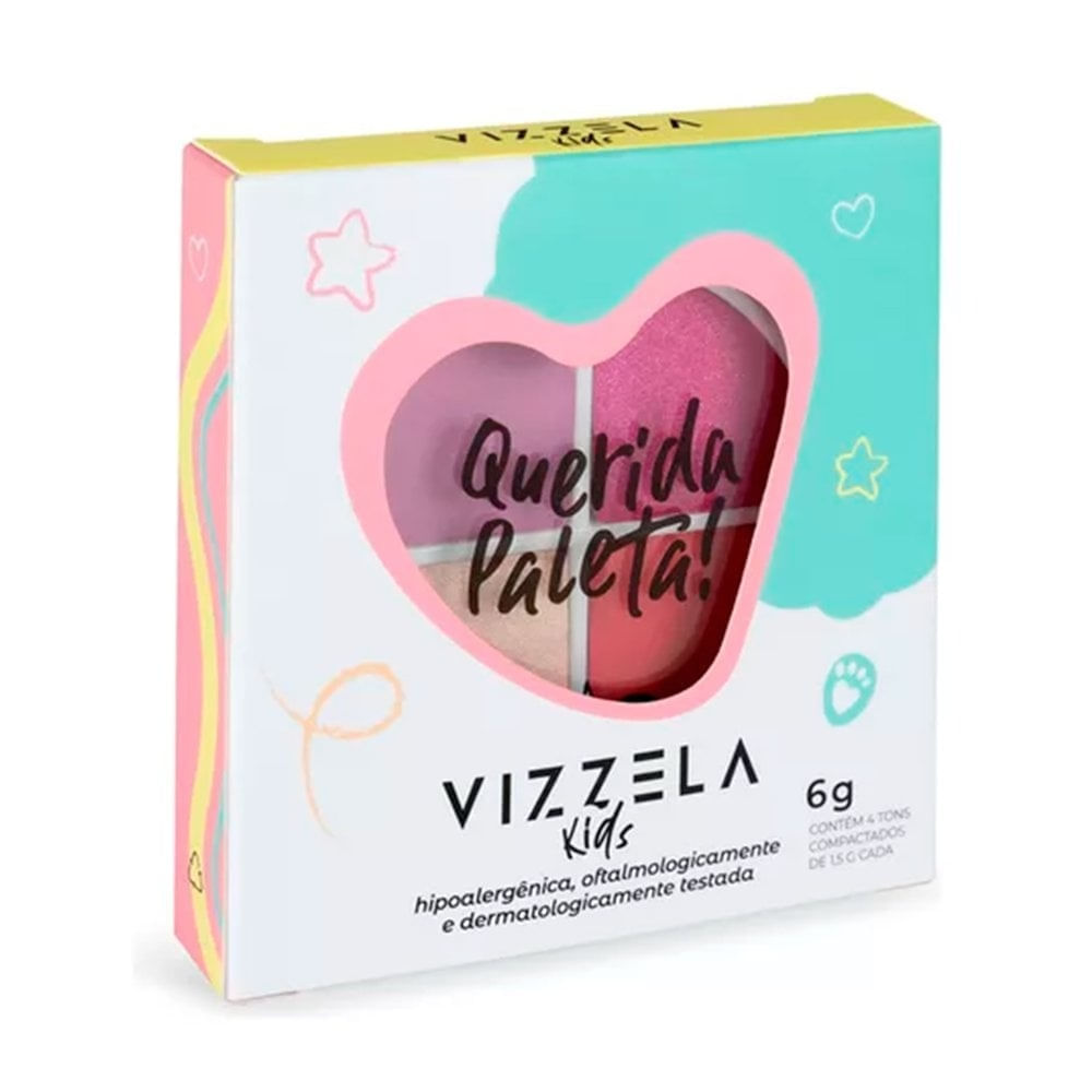Paleta de Sombra Infantil Vizzela Querida Paleta