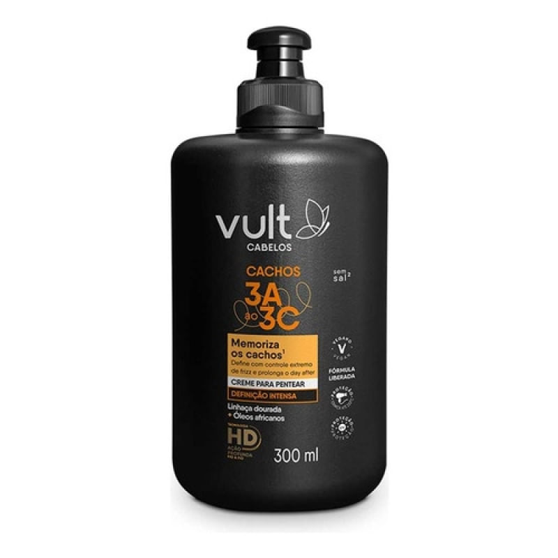 Creme De Pentear Cachos 3a Ao 3c 300ml Vult Cabelos