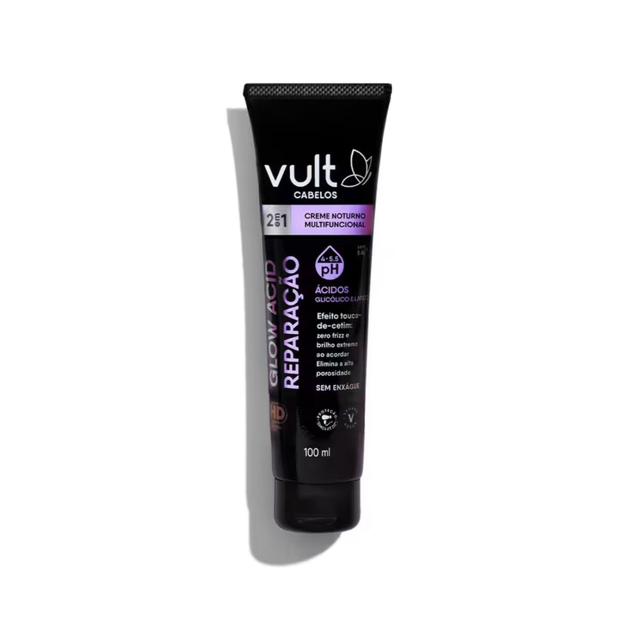 Creme Noturno Multifuncional 2 em 1 Vult Glow Acid Reparação 150ml