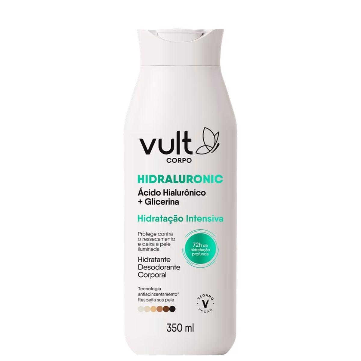 Hidratante Desodorante Corporal Vult Corpo Hidraluronic Hidratação Intensiva 350ml