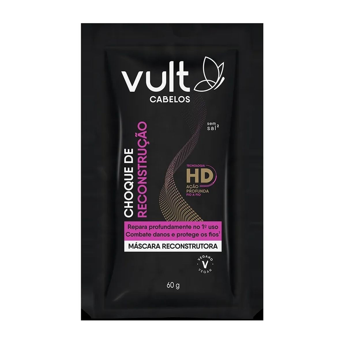 Sachê Máscara Capilar Choque De Reconstrução Vult Cabelos 60g