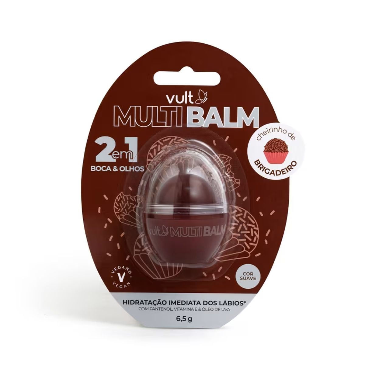 Multi Balm 2 em 1 Marrom Brigadeiro 6,5g