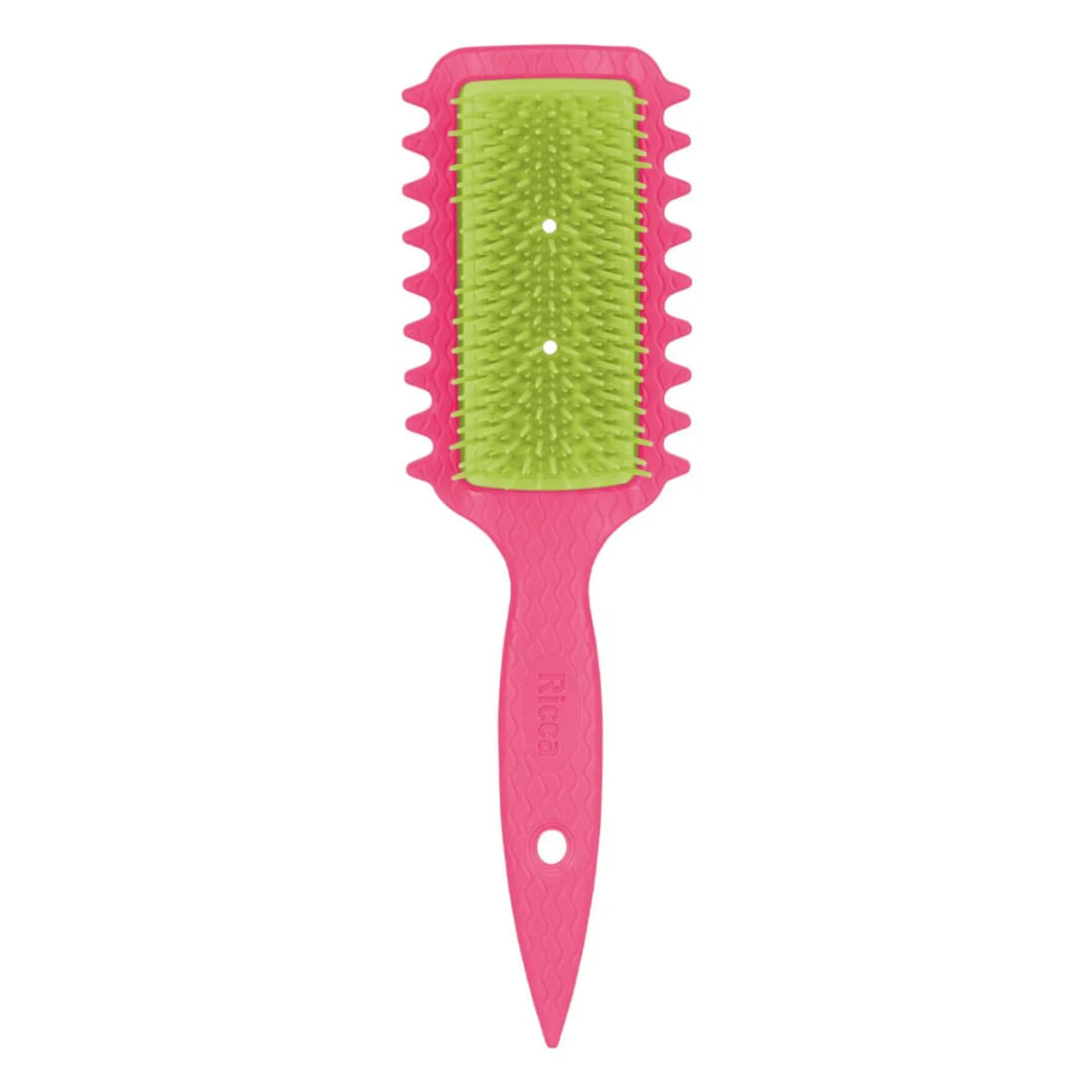 ESCOVA RICCA FLEX FITA CURLS INSTACACHOS ROSA