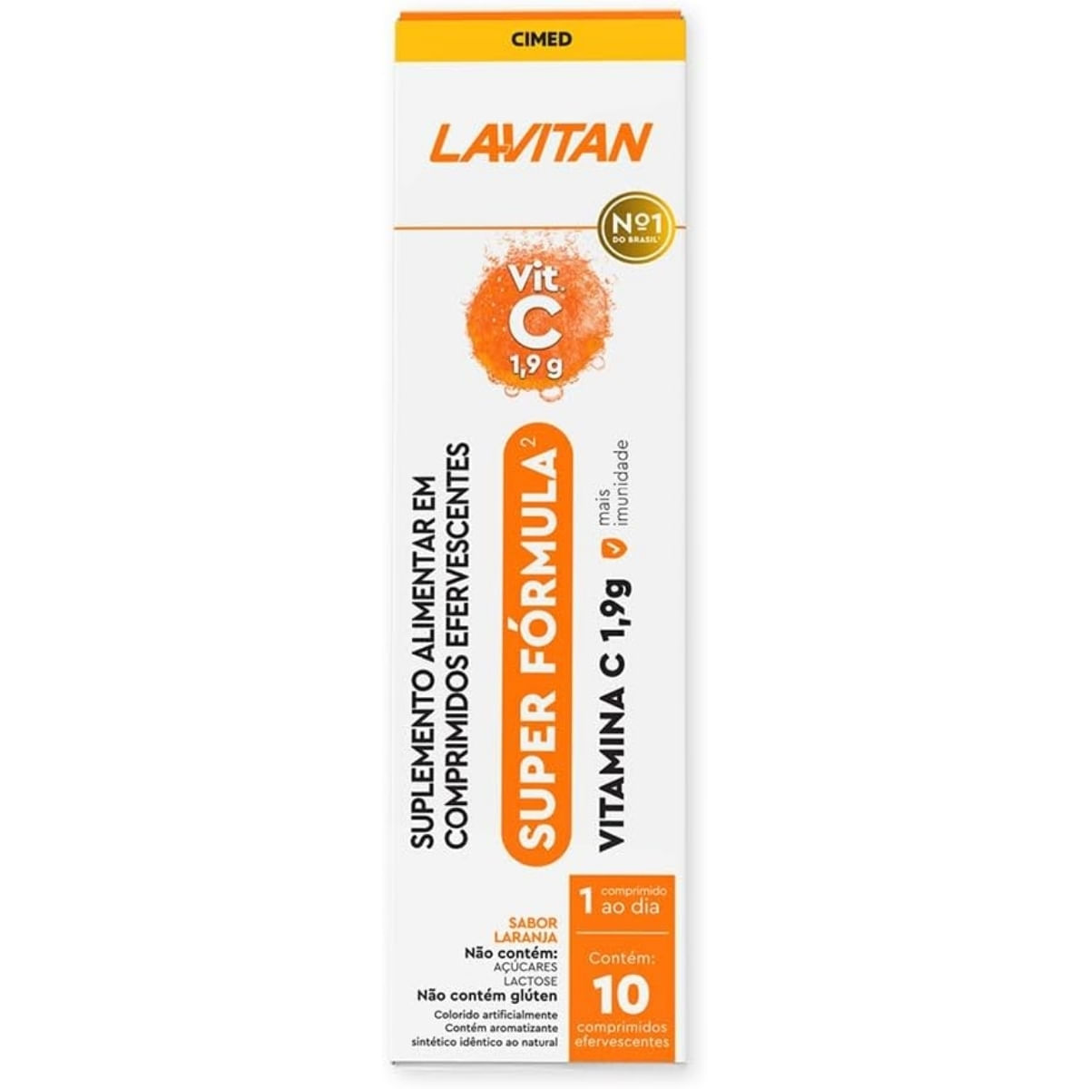 Lavitan Super Fórmula Sabor Laranja 10 Comprimidos