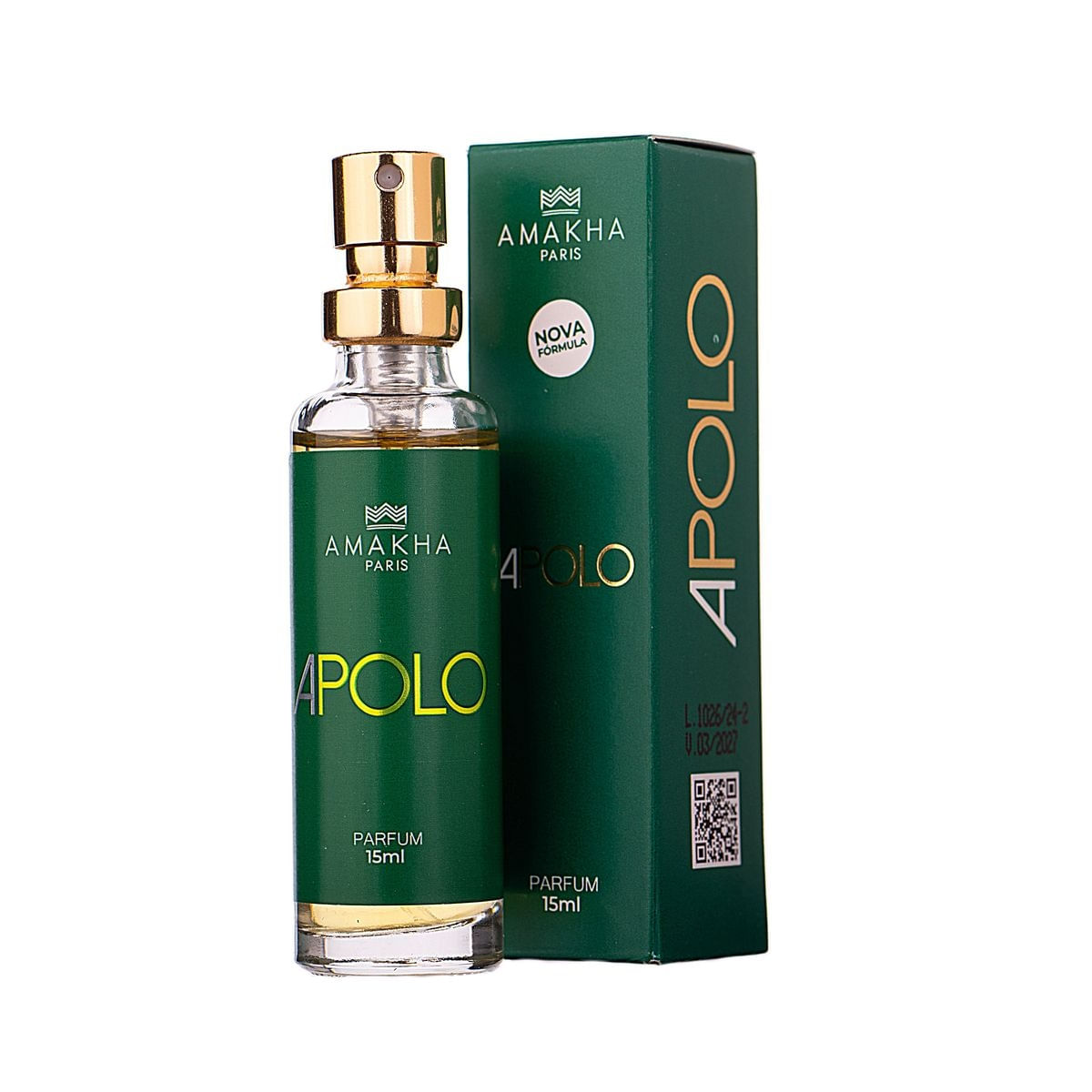 Perfume Masculino Amakha Apolo 15ml Deo Colônia Alta Fixação