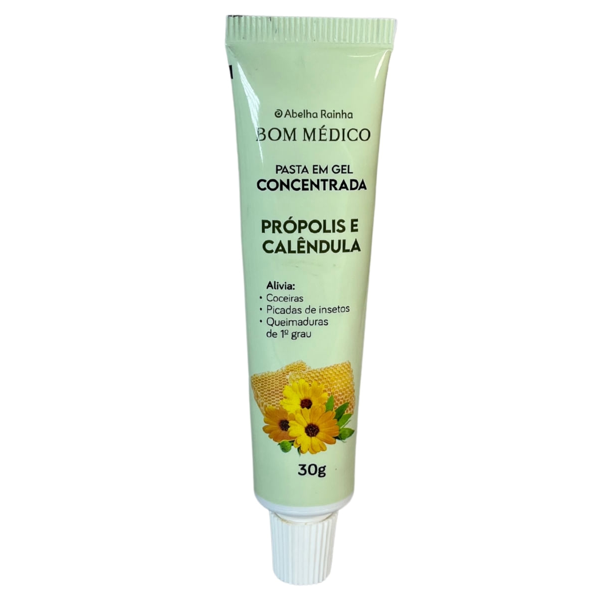 Pasta Em Gel Com Própolis e Calêndula Bom Médico Abelha Rainha 30g